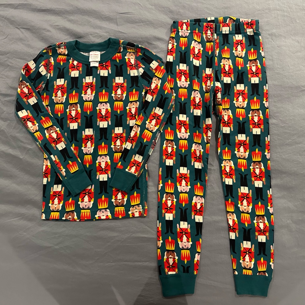 Hanna Andersson Organic Cotton Christmas Nutcracker Pajama Set, Size 6-7